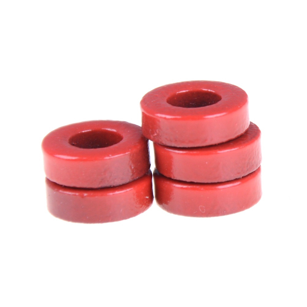 5pcs/lot high frequency magnetic core Coating Red gray Carbonyl Iron Core T37-2 Carbonyl iron powder core