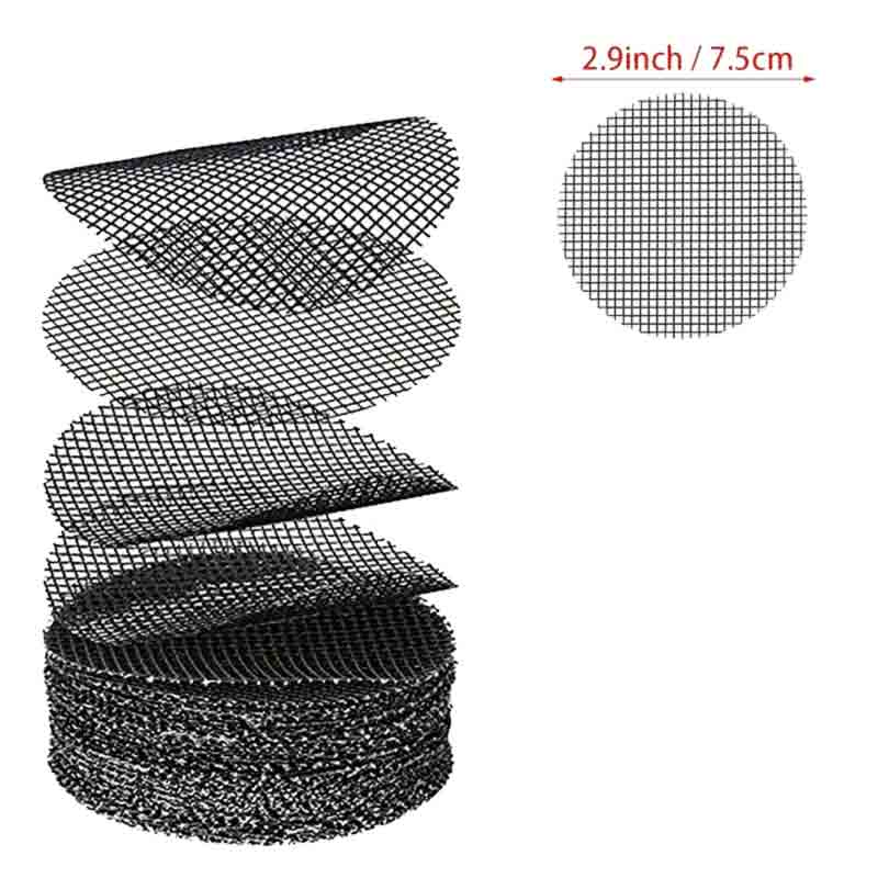 Pot Hole Mesh Pad Grid Round Drainage Hole Screen For Pot Bottom Prevent Soil Loss Bonsai Flower Plant Gardening Tools: Yellow / Giant