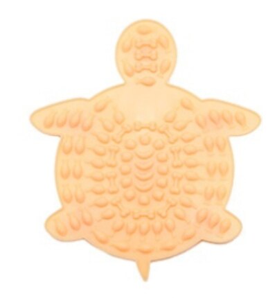 Plato de silicona con ventosa para perro y Tortuga, plato para comida lenta, facilidad de baño, esterilla para lamer, distracción, suministros de entrenamiento para perros: TurtleOrange