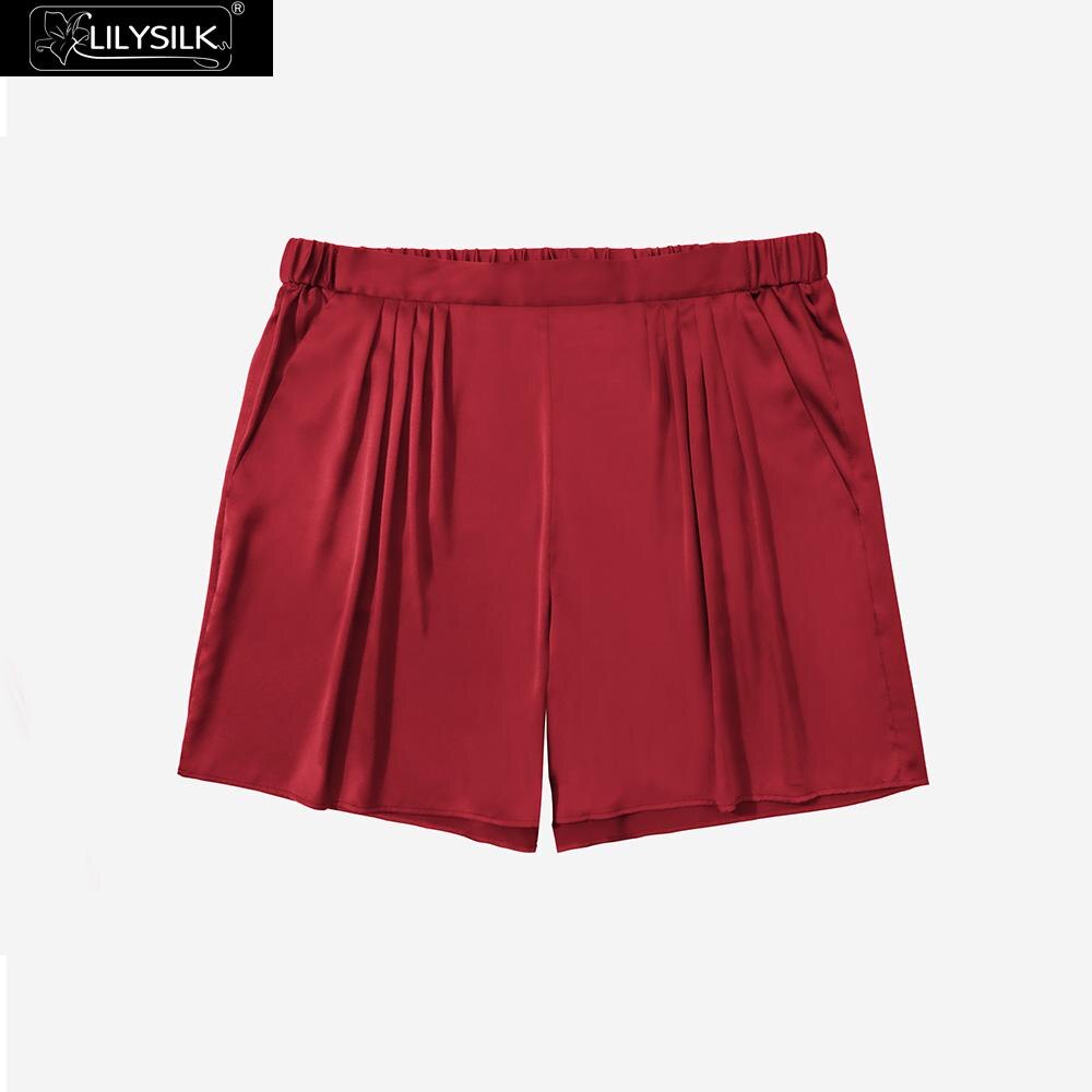 LilySilk Silk Lounge Shorts Womens Mulberry Luxury Ladies