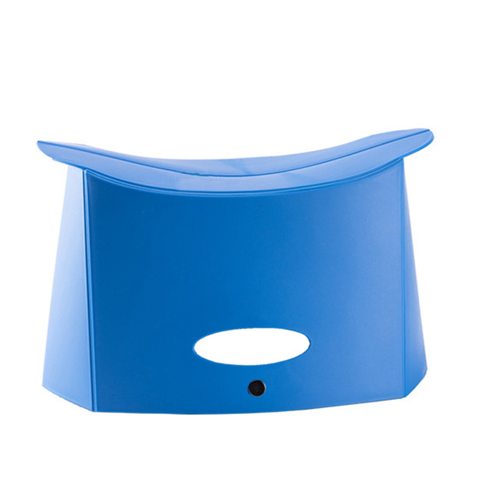 Plastic Folding Step Stool Home Train Outdoor Fishing Portable Stool Ultra Light Mini Camping Chair Bathroom Low Stool: Blue