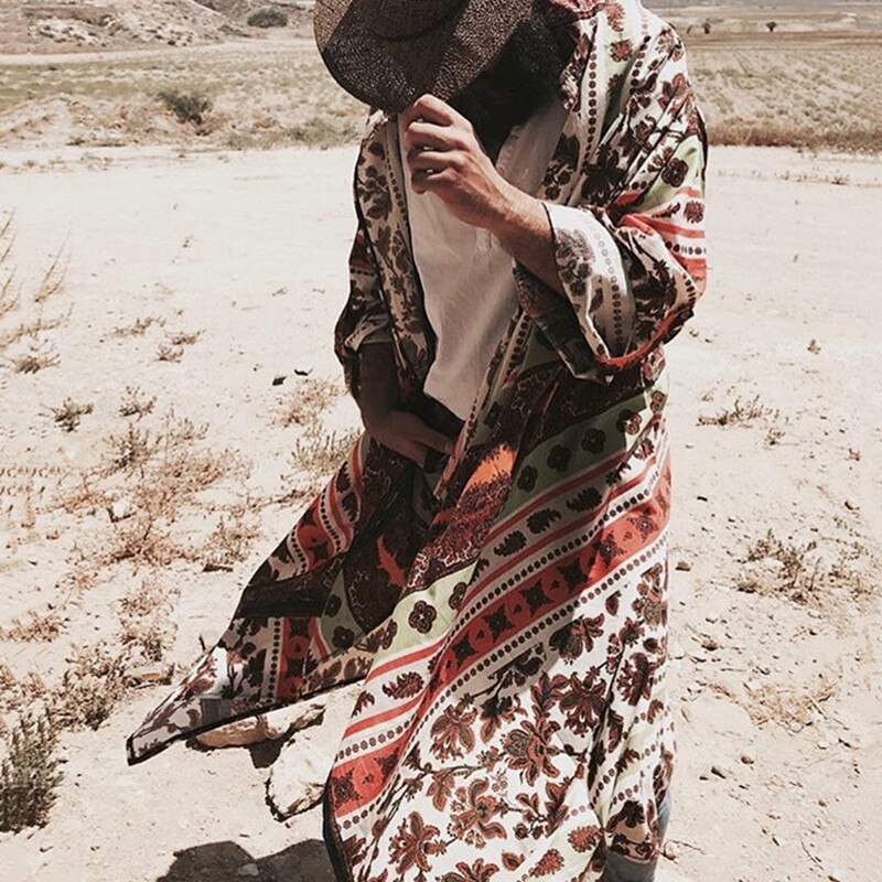 Hawajski styl męnarty z długim rękawem drukuj wakacje plus rozmiar stójka w stylu zwykły przycisk luźna koszula odzież komfort topy