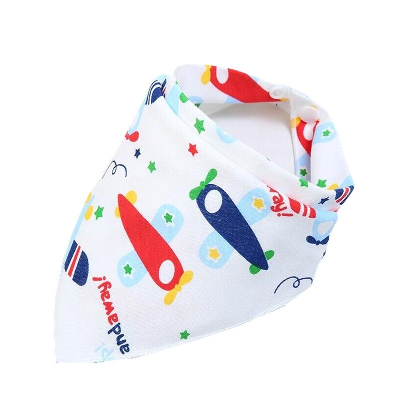 30 Stks/partij Biologisch Katoen Dubbele Lagen Kids Slabbers Handdoek Bandana Driehoek Burp Speeksel Baby Peuter Bandana