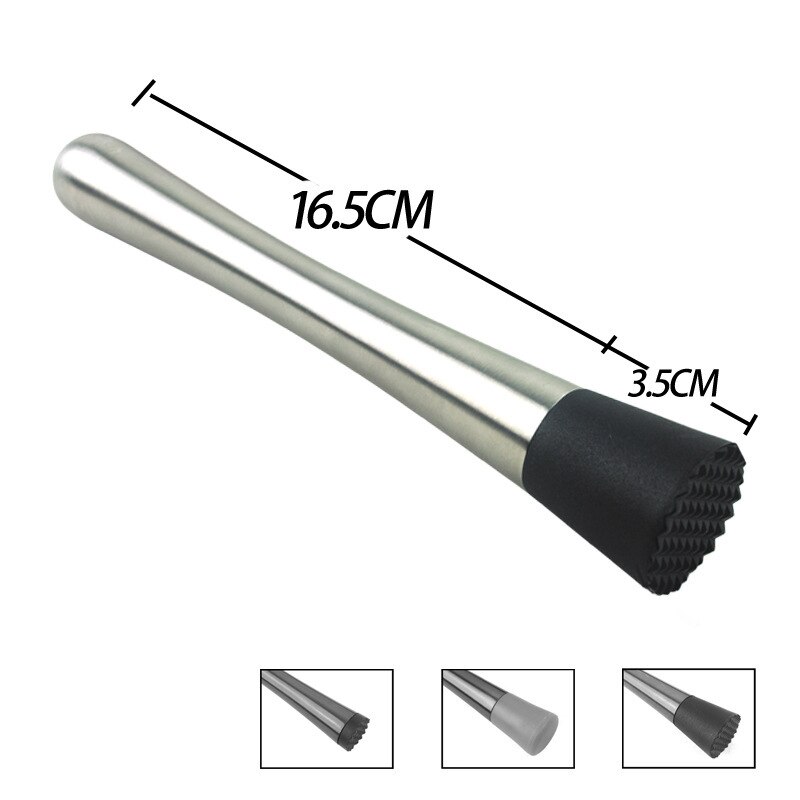 1pcs Stainless Steel Lemon Metal Masher Stir Homebrew DIY Ice Cube Mixer Cocktail Shaker Bar Accessories Tools