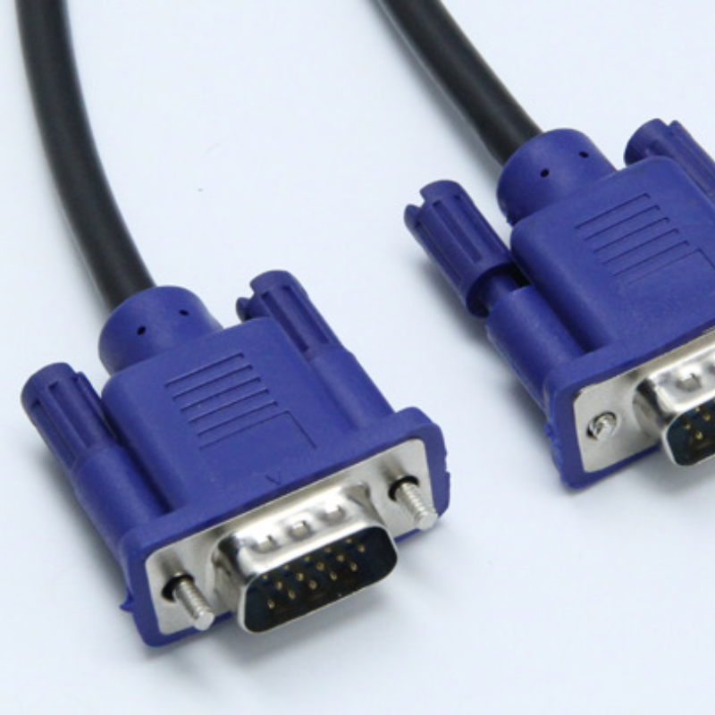 1.5m vga till vga-kabel 15 -stifts hane till hane förlängningskonverteringskontakt för datorskärm projektor pc tv-adapter