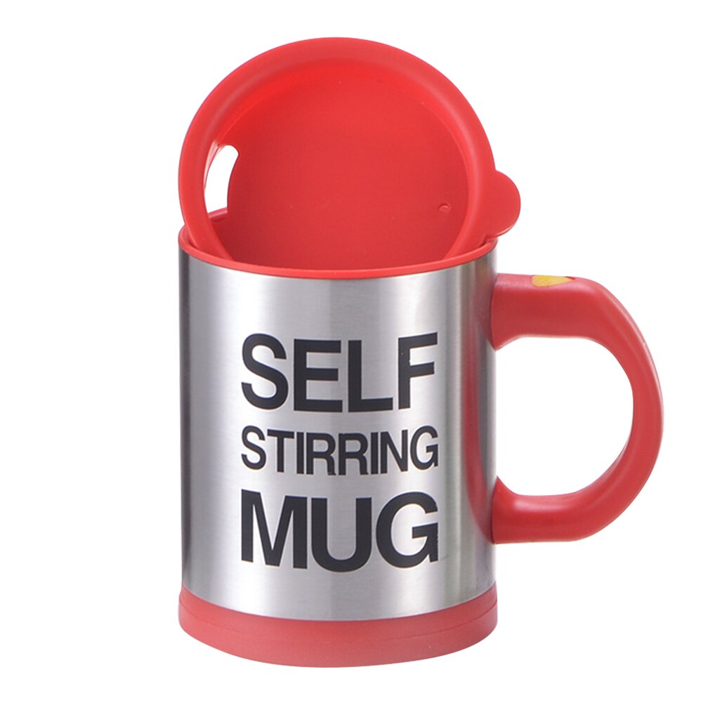 Automatic Stirring Cup Coffee Milk Tea Mixing Mug Electric Lazy Smart Cup: Red