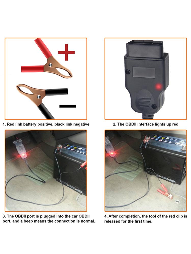 Automotive Auto Computer Power-Off Geheugen Veranderende Batterij Ecu Emergency Power Tools Veranderen Batterij Lekkage Detection Tool