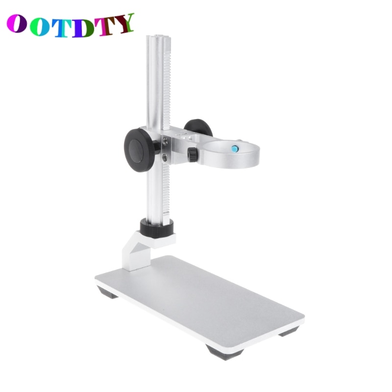 OOTDTY Aluminium Alloy Stand Bracket Holder Microscope Bracket Portable USB Digital Electronic Table Microscopes For G600