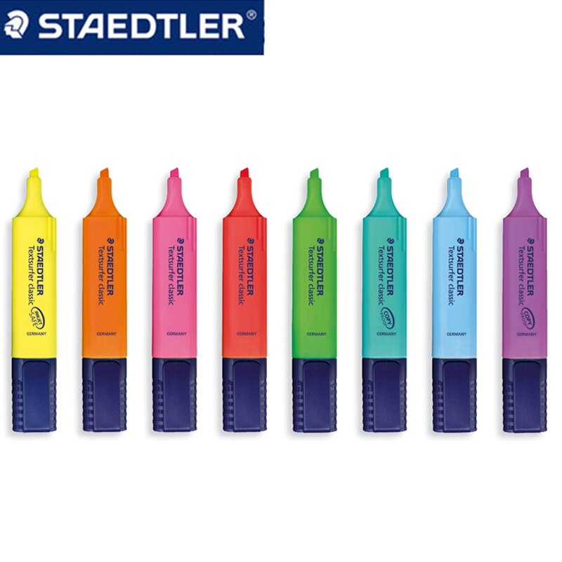 6 Stuks Staedtler 364 Gekleurde Markeerstiften Art Marker Pen Markeerstift School Briefpapier Kantoor Art Supplies Graffiti Marker Pen