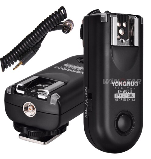 YONGNUO RF-603 II C1 Radio inalámbrico, disparador de Flash remoto para Canon 1100D 1000D 600D 700D 650D 100D 550D 500D 450D 400D 350D 300D: RF603II-N1
