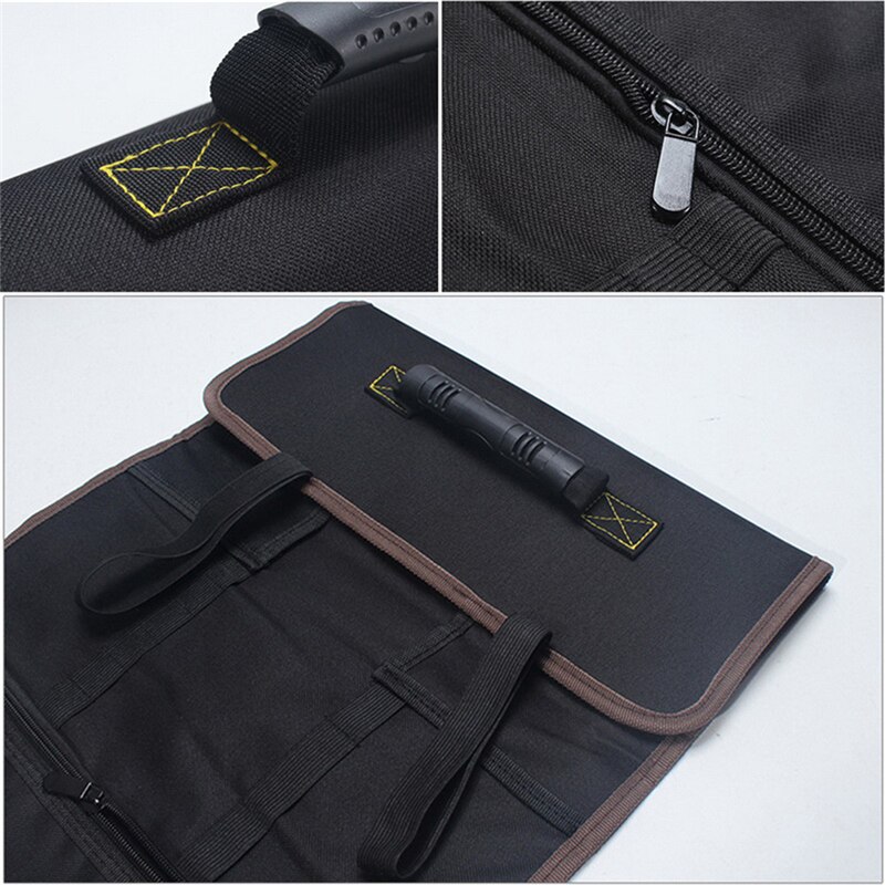 Multifunction Tool Transport Bags Practical Handles Oxford Canvas Chisel Roll Bags For Tool 3 Colors Instrument Case