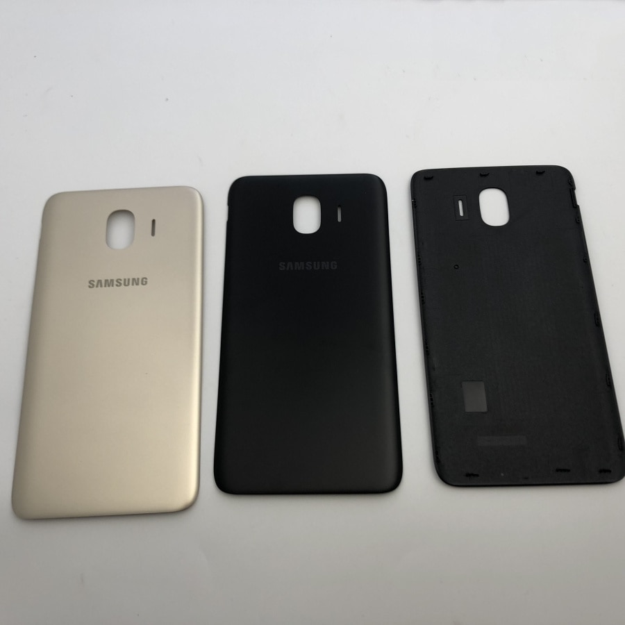 Original caso habitação completa capa traseira + lente de vidro da tela frontal moldura do meio para samsung galaxy j4 2018 j400 j400f j400ds j400g