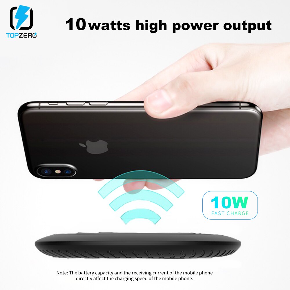 10W Qi Draadloze Oplader Voor iPhone X XS XR XS MAX 11 PRO MAX Snelle Draadloze Opladen Pad Voor samsung Galaxy S8 S9 Note 10 Plus