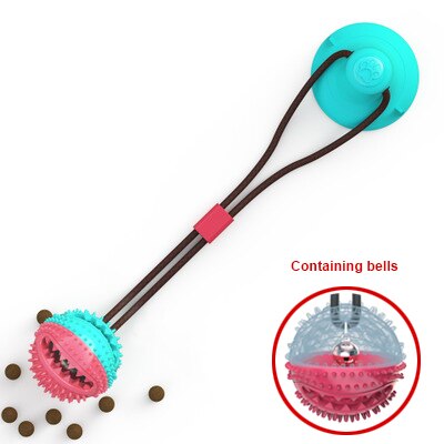 suction cup tug dog toy with Suction Cup Push Elastic Ropes Pet Tooth Cleaning Chewing Playing IQ Treat Puppy Cats Toys: Style B  2