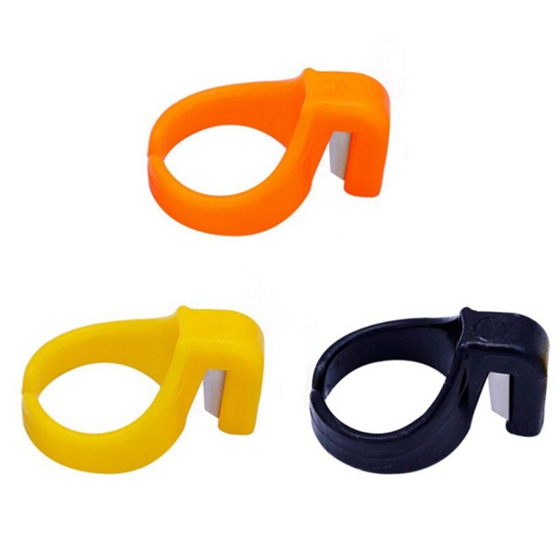 3Pcs Vinger Mes Plastic 1.5Cm Ring Naaigaren Cutter Voor Naaien Accessoires Draagbare Tailor Handwerk Handwerken Tool