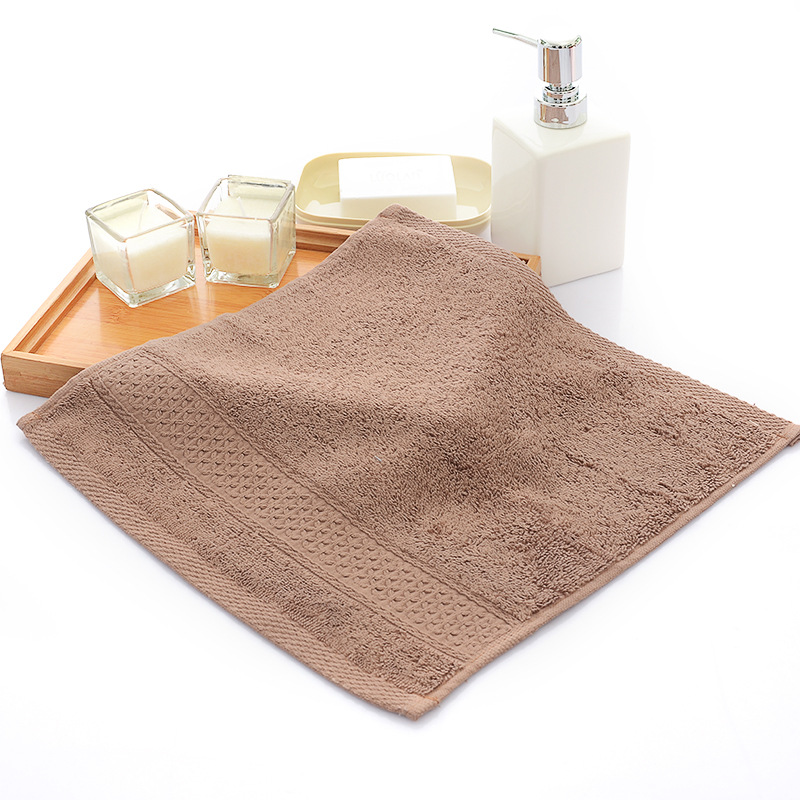 Asciugamano per il viso piccolo in cotone 100% Asciugamani quadrati morbidi per il lavaggio del viso per bambini Panno per il viso per bambini Puro assorbente Cura del viso 34x34 cm Casa