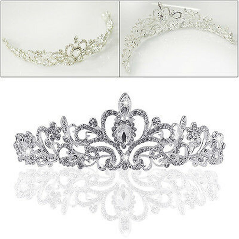 Lovely Princess Headwear Toddlers Bandage Crystal Rhinestone Hair Crown Headband Baby Kid Girls Infant Hair Accessories