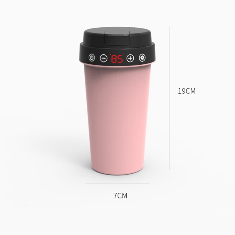 12V bojler samochodowy czajnik podróżny akcesoria samochodowe podgrzewacz ogrzewanie woda izolacja kubek elektryczny czajnik przenośny bojler: różowy