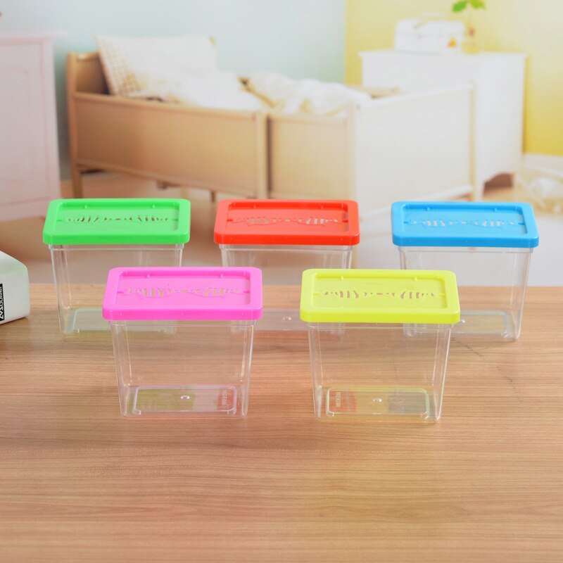 Mini Betta Fish Tank Transparent Aquarium Incubator Fish Breeding Hatching Box Plastic Breeding Isolation Tortoise Box For Kids