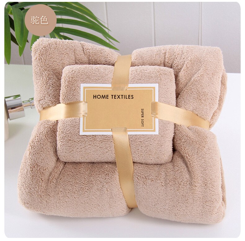 Bath Towels Microfiber Fabric Skin Comfortable Bath Towel And Face Towel Solid Color Quick Drying Super Absorbent Towel Set: 7