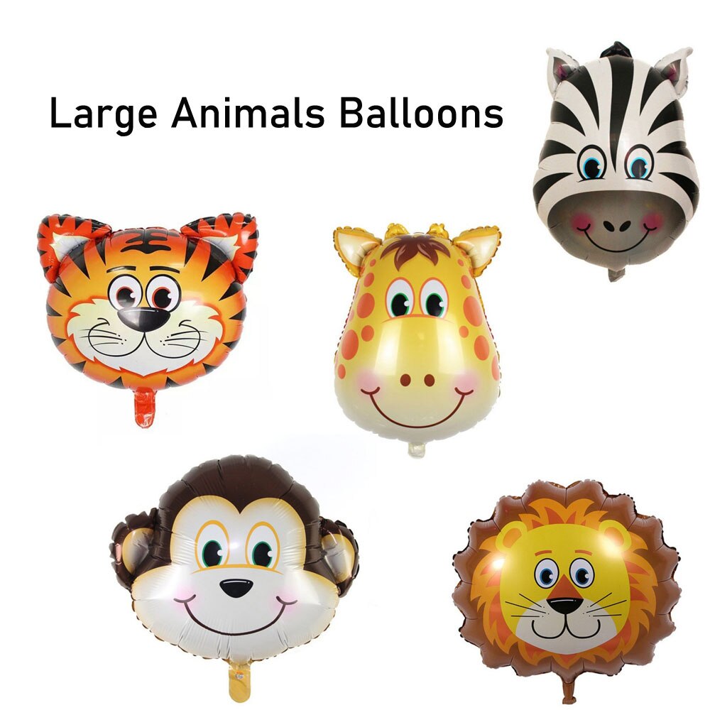 Cartoon Animals Large Foil Balloon Children Birthday Baby Shower Party Decoration Balloons
