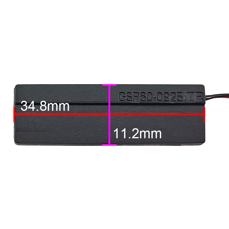 Ghxamp Mini głośnik głośnik wnękowy 8Ohm 1W głośnik do maszyny płaskiej 34.8mm * 11.2mm * 6.0mm 2 szt.
