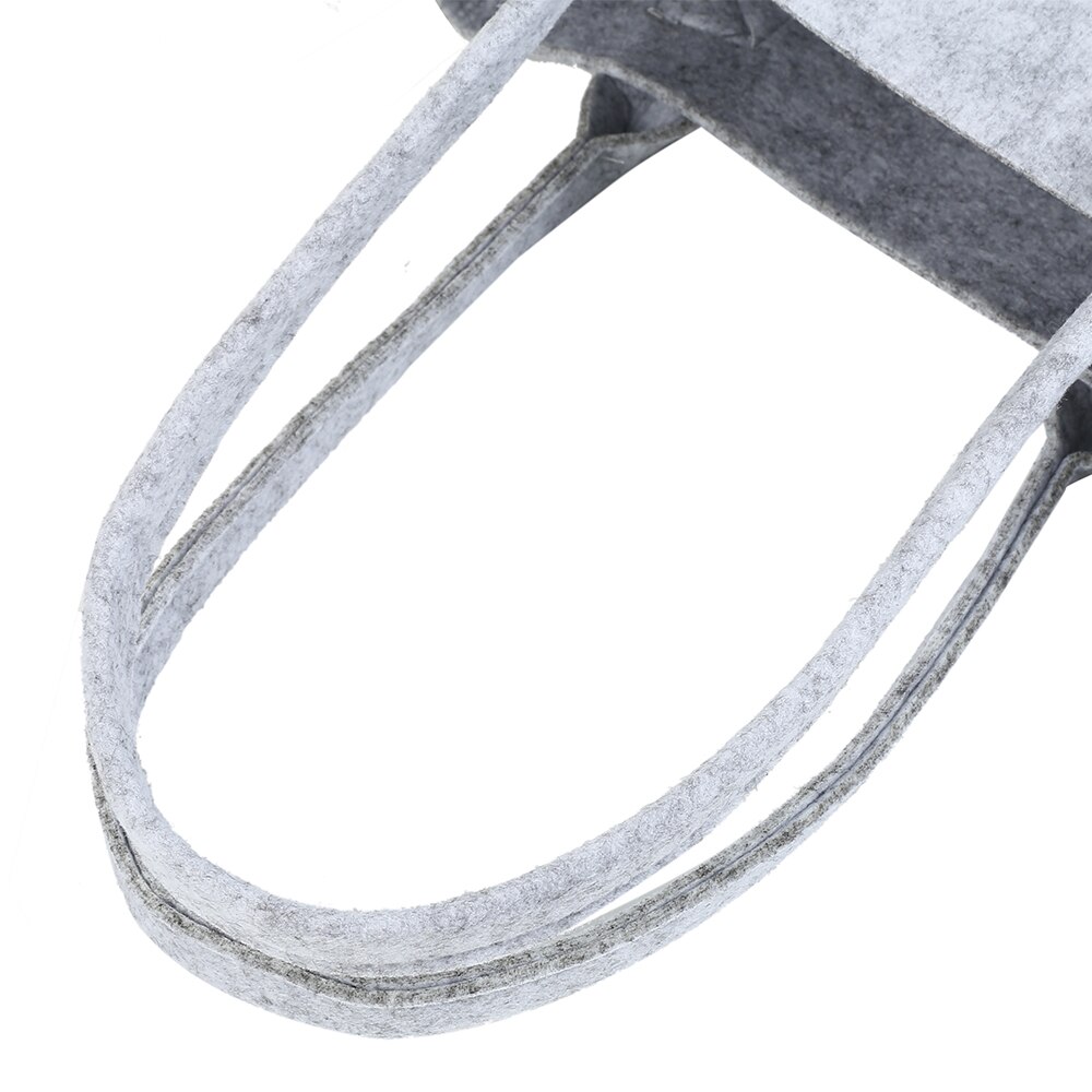 Vilt Boodschappentas Mode Vrouw Handtas Schouder Opslag Hand Zakken Zwart Grijs Eco Vriendelijke Dames Purse Pouch Totes tas