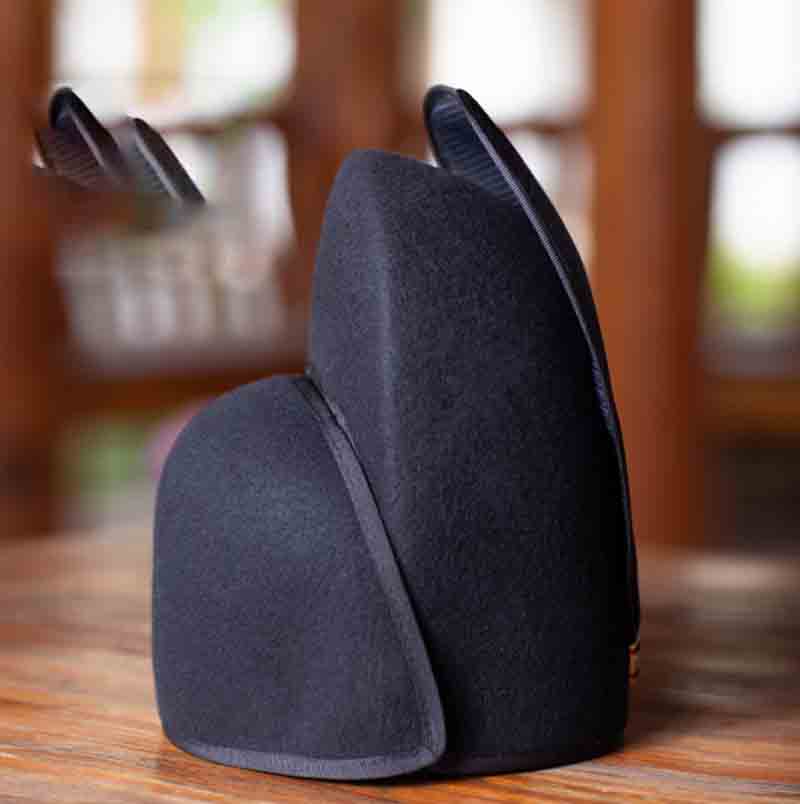 Ancient Chinese Official Hat Hanfu Hat Men's Black Gauze Hat Wool Hat Ming Dynasty Hanfu Hat Black For Men