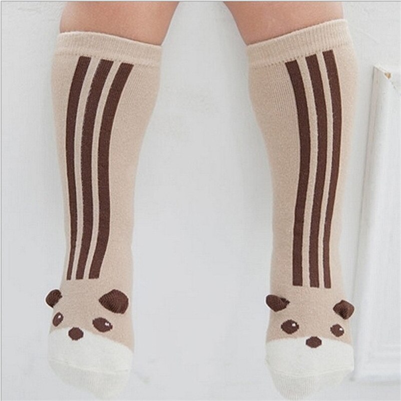 Wecute Baby Sokken Pasgeboren Kids Meisje Jongen Animal Patroon Anti-slip Knie Hoge Sok Vos Leuke Cartoon Kat Katoen sokken baby: B / S 0 to 2 years