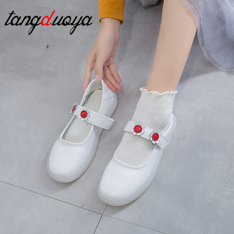 Chaussures mignonnes femmes lolita chaussures chaussures roses pour femmes bout rond chaussures coréennes chaussures plates pour femme blanc printemps décontracté rencontres chaussures pour femmes