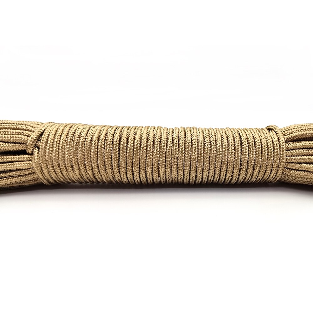 328ft 3mm solidna linka spadochronowa lina Mil Spec typ jeden Strand wspinaczka Camping sprzęt do survivalu Paracord: 4 / 100m