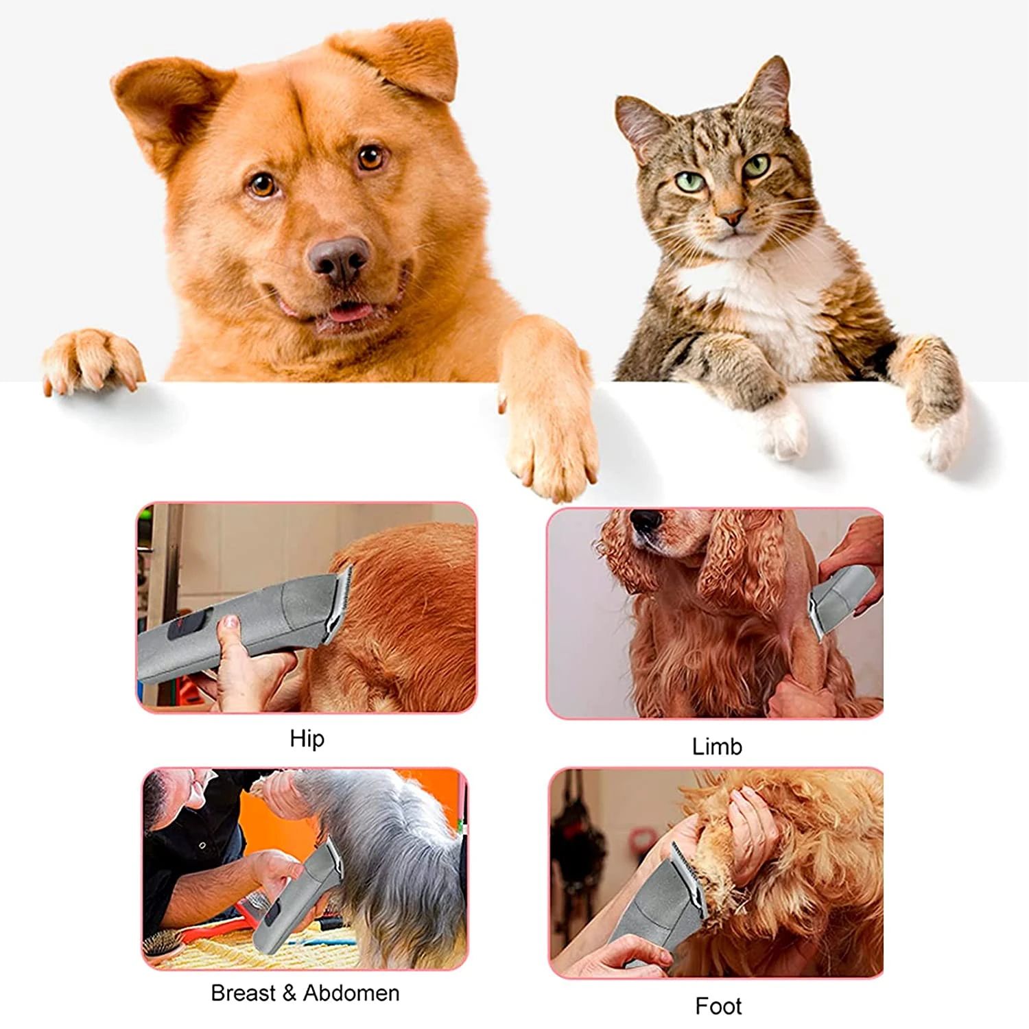 3F 4F 5F 7F 9 # 10 # 30 # 40 # 50 # Cuchilla cortadora para perros y mascotas que se adapta a la mayoría de Andis,Oster A5,wahl km Clippers, cortadoras de animales