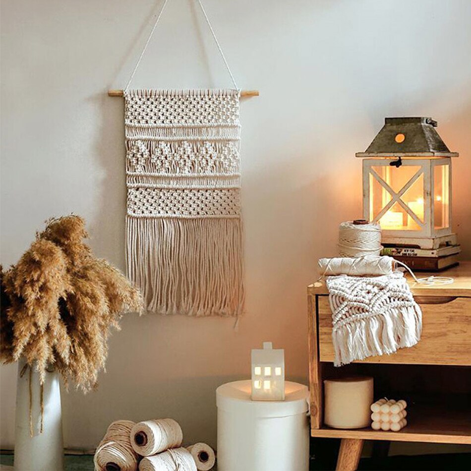 1mm 2mm 3mm 4mm 5mm DIY Macrame Cord Cotton Cord Rope String silk Ribbon Craft Sewing Beige Braided Twisted Wedding Party Decor