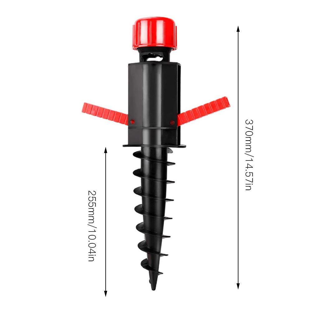 Justerbar 20-32mm strandparasoller sandanker med hvit krok kraftig jordankerstativ paraplytilbehør
