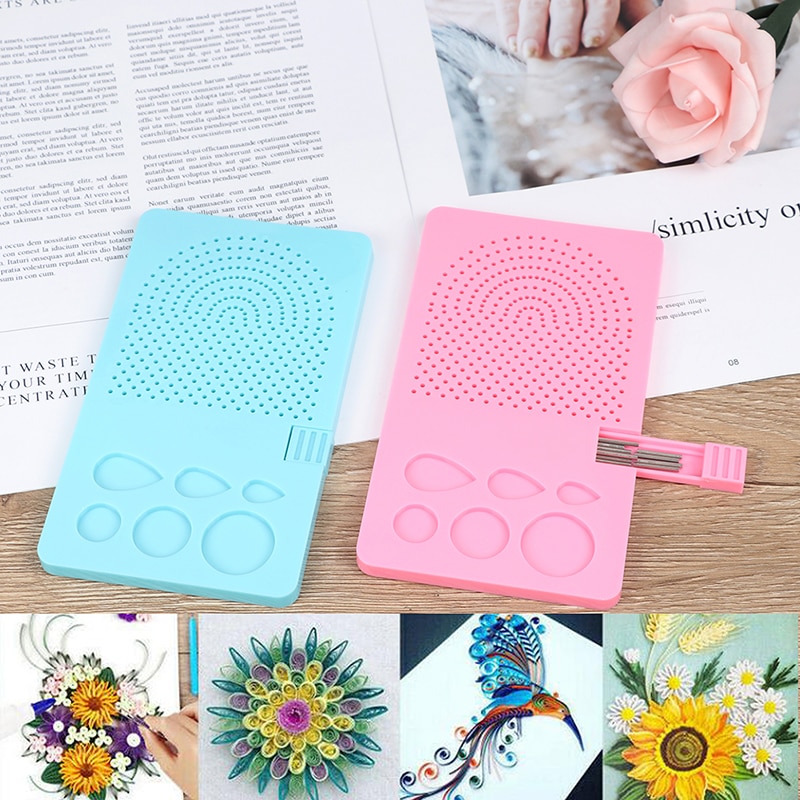 Latest Needle Plate Paper Folding 20 Roots DIY Paper Quilling Tool Grid Guide Handmade Paper Craft Tool