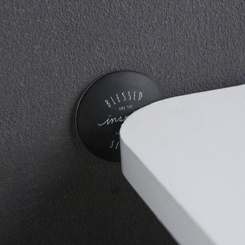 4Pcs Self Adhesive Door Stopper Rubber Round Wall Protector Sticker Door Handle Silicone Bumper Guard Stopper Door Crash Pads