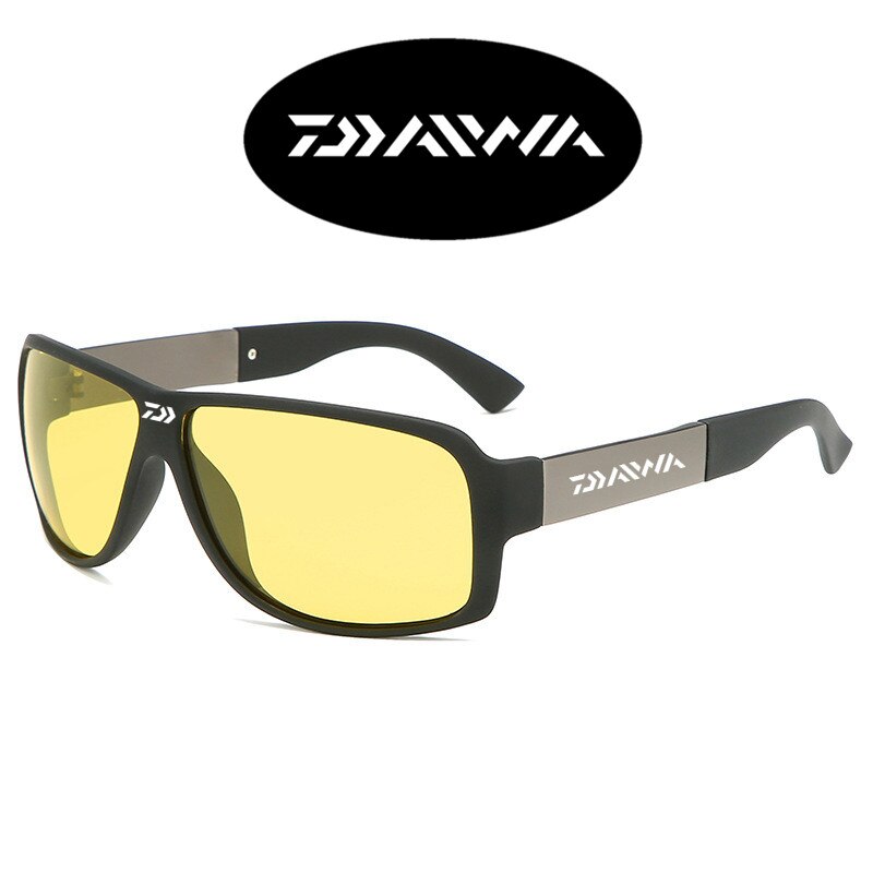 Mænd briller cykling klatring solbriller polariserede briller daiwa fiskeglas udendørs sportsfiskeri solbriller 600#: Fotofarve 04