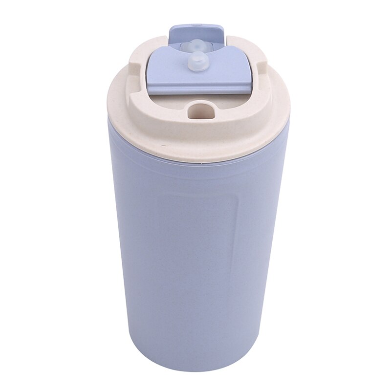 Vattenkopp koppisolerad kopp tätning läckagesäker studentkopp: Blå
