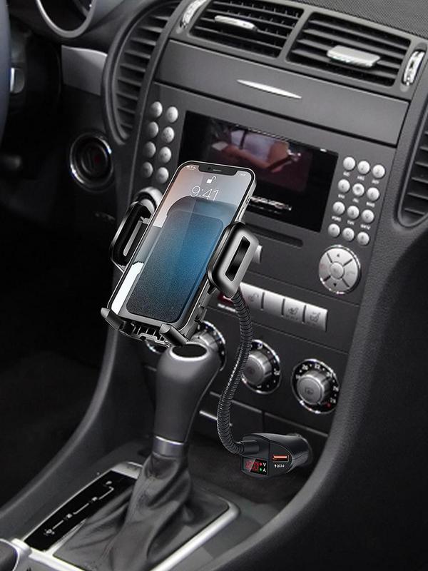 Sigaretten Aansteker Telefoonhouder 3-In-1 Supportor Met Spanningsdetector Auto Mount Oplader Compatibel Voor Smartphone Opladen