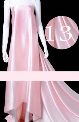 16 momme multicolor ren silke satin stof charmeuse silke stof: 13 lyserøde