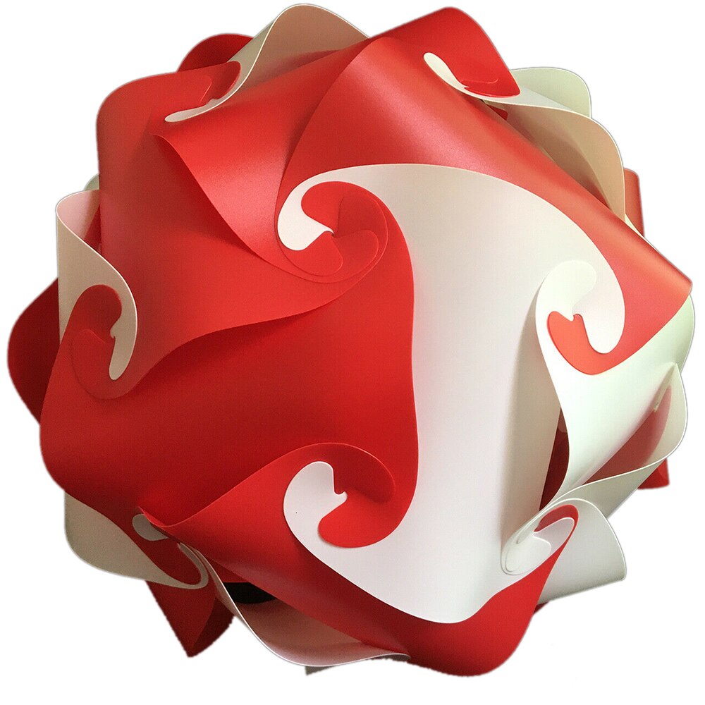 Modern Lustre Led Puzzle Chandelier Lighting Ceiling Chandeliers Lamparas Hanglamp Suspension Luminaire Lamp: White Red