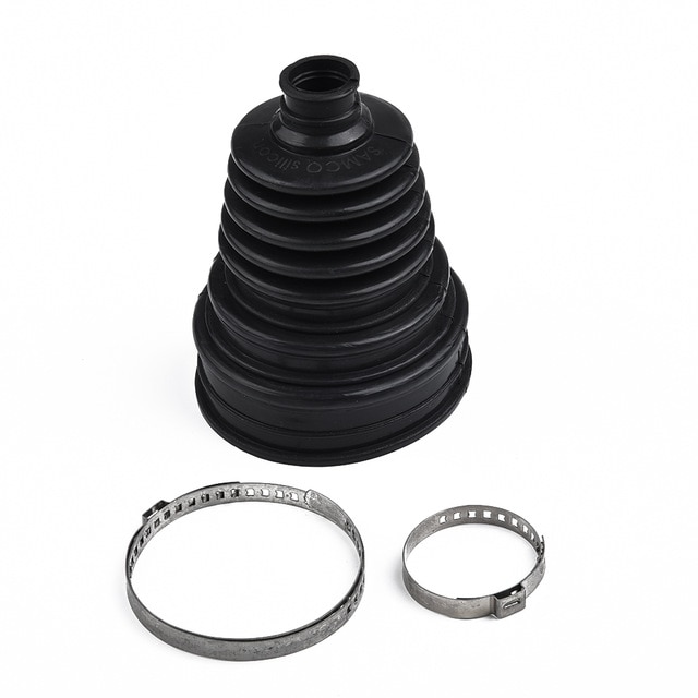 Speed Dust Cover Kit Clamp Silicone CV Boot Ball Round Rubber 140mm x 86mm Constant Universal CV joint boot Car Accessories: 1CV Boot 2clips