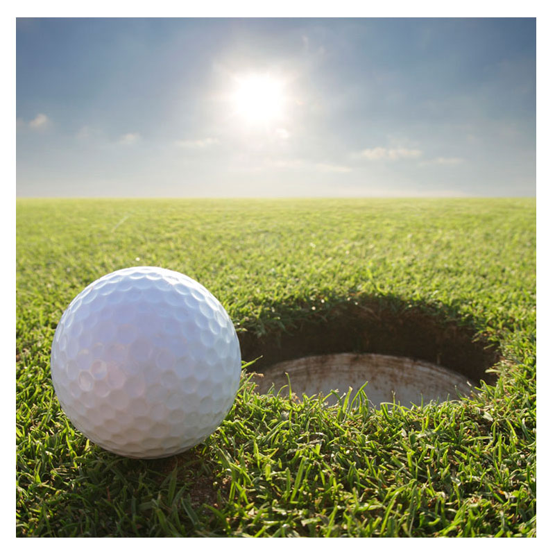5pcs 3 Layer Golf Balls Outdoor Sports White Synthetic Rubber Golf Ball Indoor Outdoor Practice Training Golf Balls