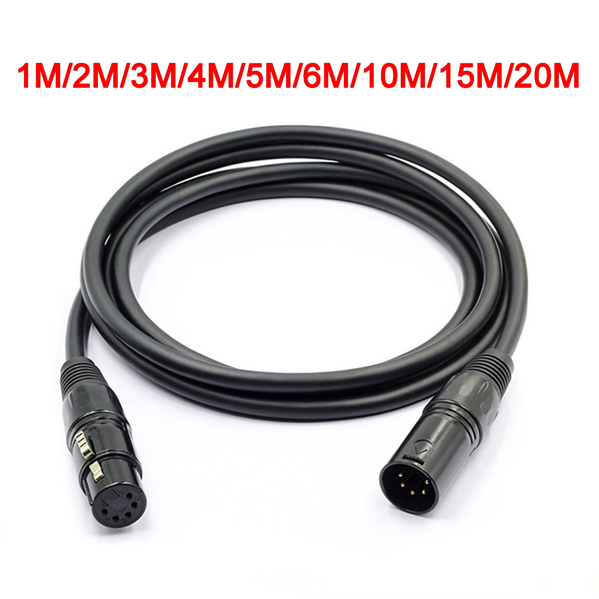 3-PIN DMX signal line (1M, 2M, 3M, 4M, 5M, 6M, 10M, 15M, 20M) LED PAR spotlight dmx cable dj equipment 100% brand disco