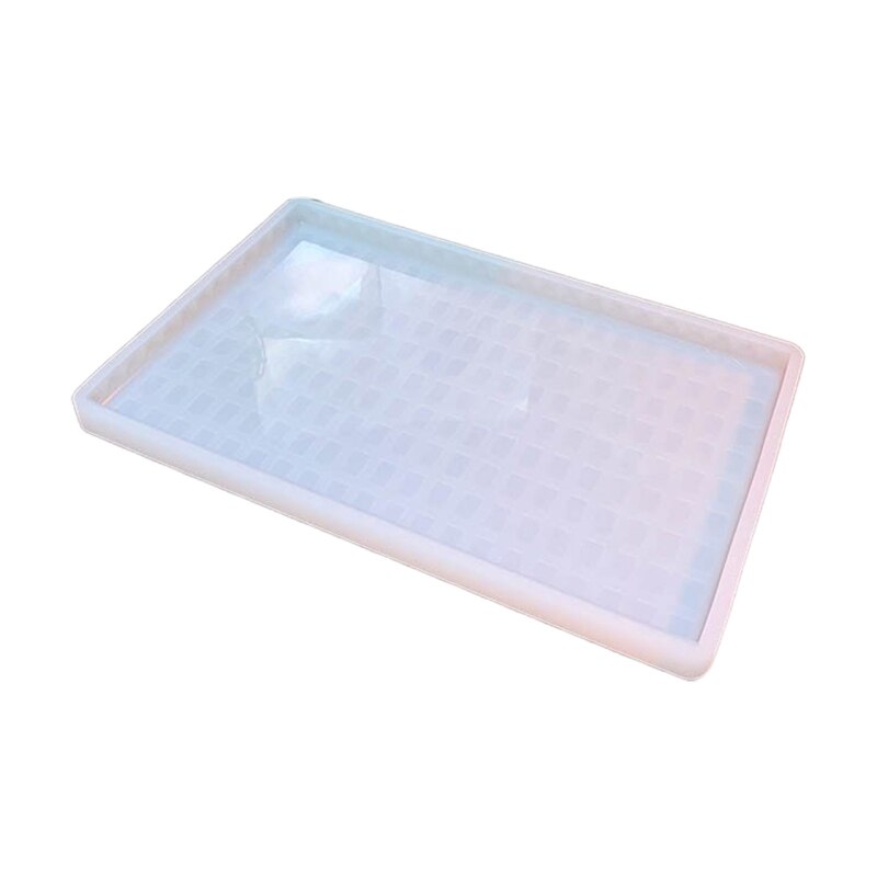 R2LE Silicone Tray Mold Resin Silicone Mold Diy Crystal Glue Round Rectangle Storage Tray Mold for Making Fruit Storage Plate