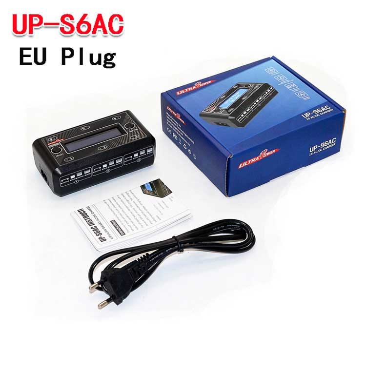 ​ Chargeur de batterie Ultra Power UP-S6AC UP-S6, 6x4.35W AC DC, pour modèle 1S LiPo LiHV LiIon LiFe avec Micro MX mCPX JST RC: Violet
