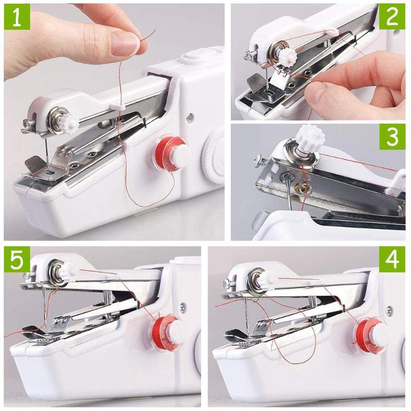 Hand Sewing Machine Electric Quick Stitch Sewing Machine Needlework Cordless Clothes Sewing Tools