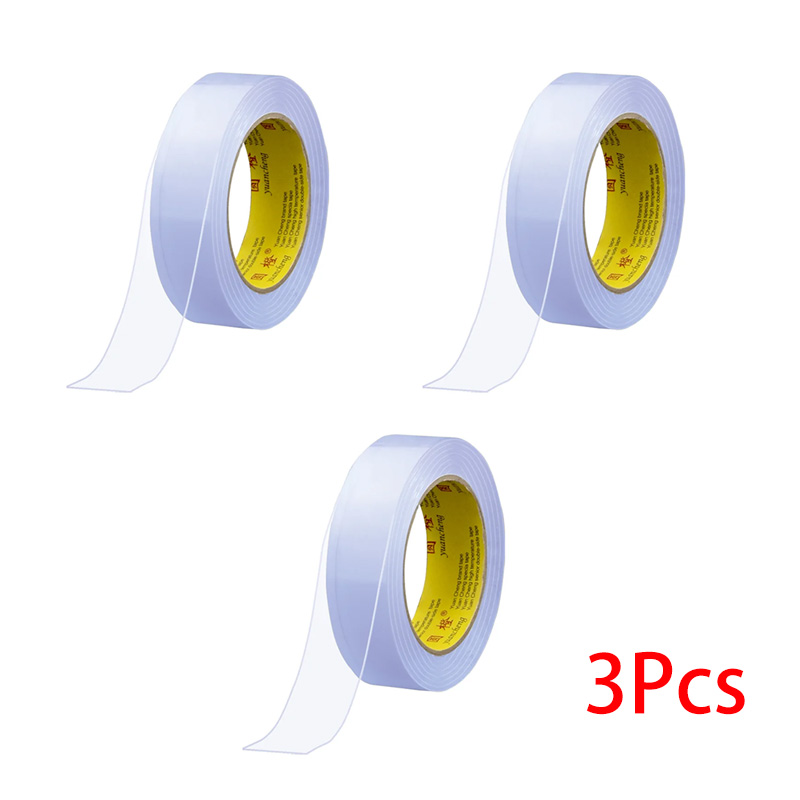 5M 3M 1M doppelseitiges Nano-Klebeband, transparent, wiederverwendbar, wasserfest, Stark klebend, reinigbar, für Küche und Badezimmer: Lichtdurchlässig / 40mm / 50m