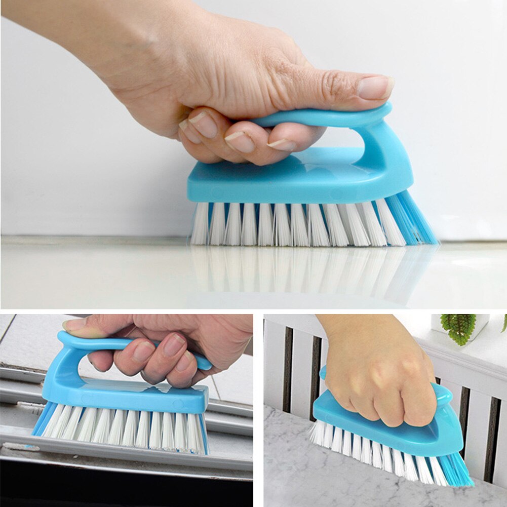 Praktisk rengøringsmiddel til hjemmet pvc gulvfliser børste grundigt fælles rengøringsmiddel rengøring ergonomisk køkken badeværelse keramisk holdbar