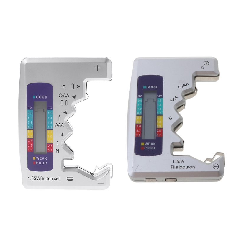 Digitale Batterij Tester Batterij Capaciteit Detector Voor C/D/N/Aa/Aaa/9V 6F22 batterijen/1.55V Knoopcel